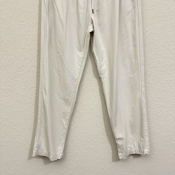 DANDY DEL MAR Linen-Blend Pants Vintage Ivory Brisa Summer Beach - Picture 5 of 15